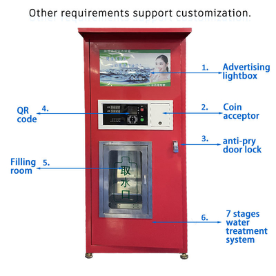 Hot Selling Wholesale RO Wall Hanging 400 Gallon IC Card Pure Water Vending Machine