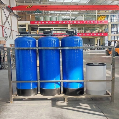 1500l/h Auto Cleaning Reverse Osmosis Water Purification System Water Treatment Machinery With Salt Tank
